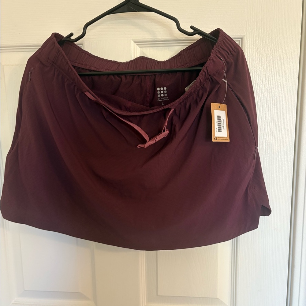 Maroon Athletic Skirt